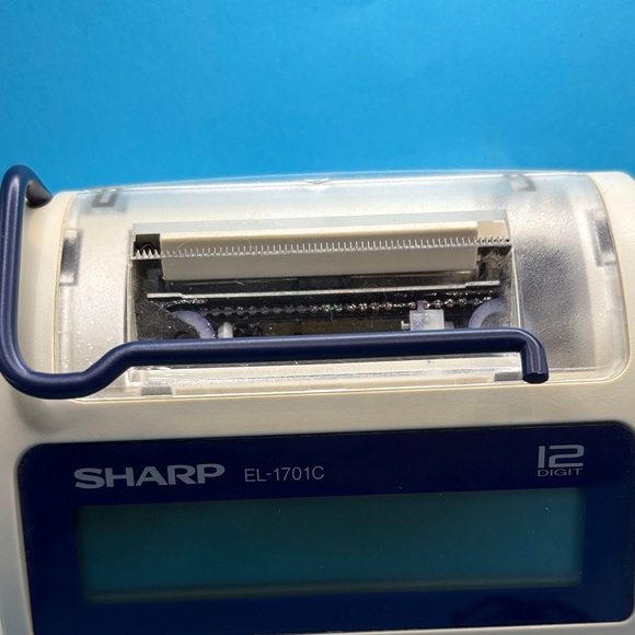 VINTAGE PRINTING CALCULATOR FOR SHARP FANS FITS EL 1701C OR EL1701C READ - Picture 3 of 7